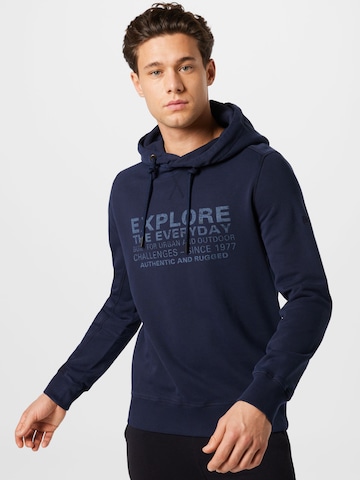 CAMEL ACTIVE Sweatshirt in Blauw: voorkant