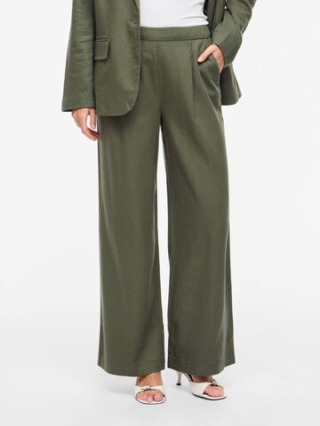 Loosefit Pantalon à pince 'VIJolanda' VILA en vert : devant