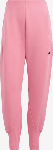 ADIDAS SPORTSWEAR Tapered Workout Pants 'Z.N.E.' in Pink: front