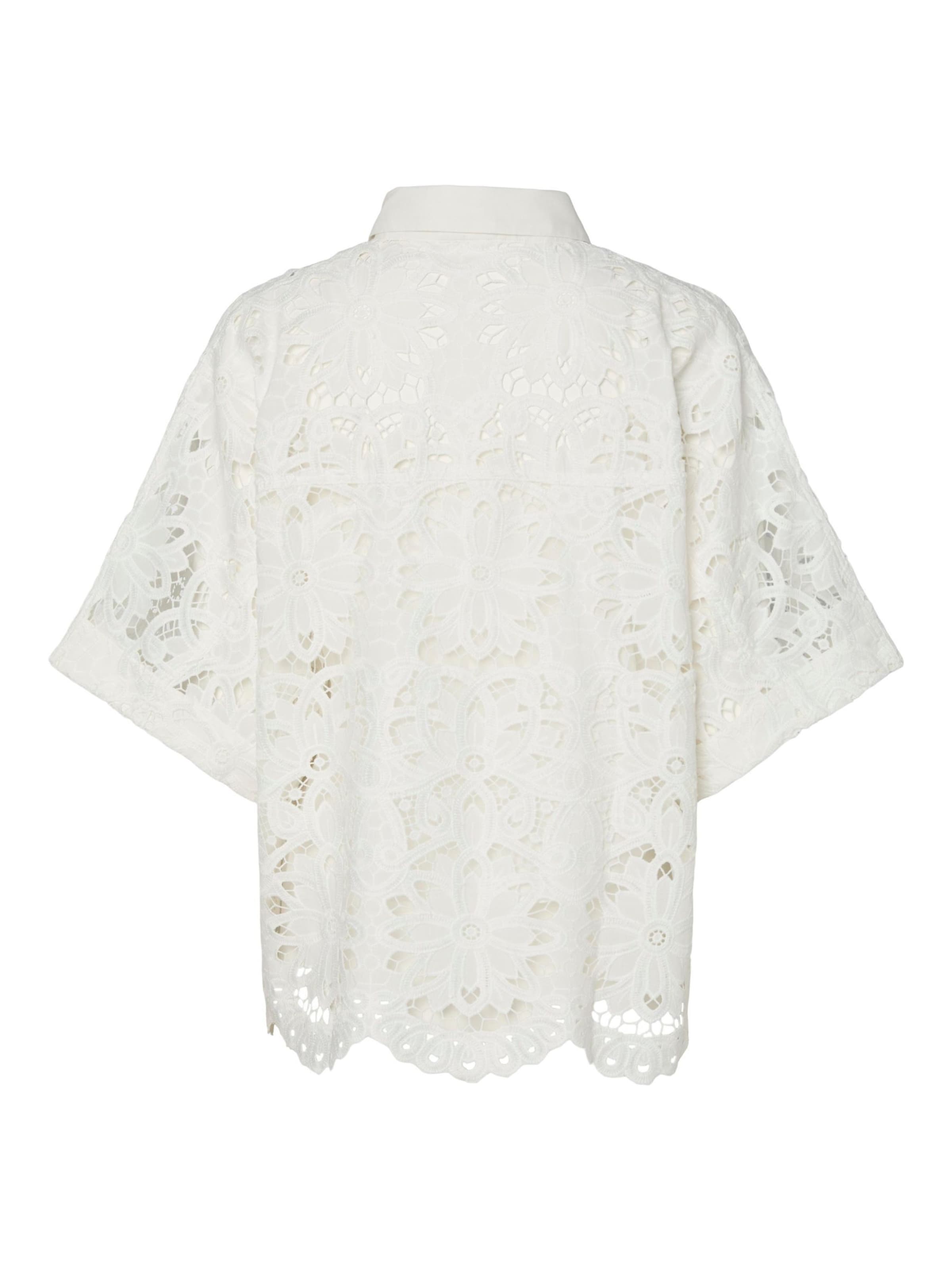 YAS Bluse 'YASMilvo' i hvid