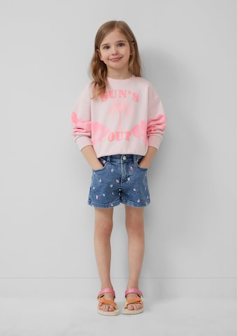 Sweat-shirt s.Oliver en rose : devant