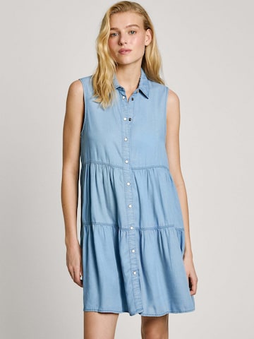Pepe Jeans Shirt dress ' ARYA ' in Blue: front