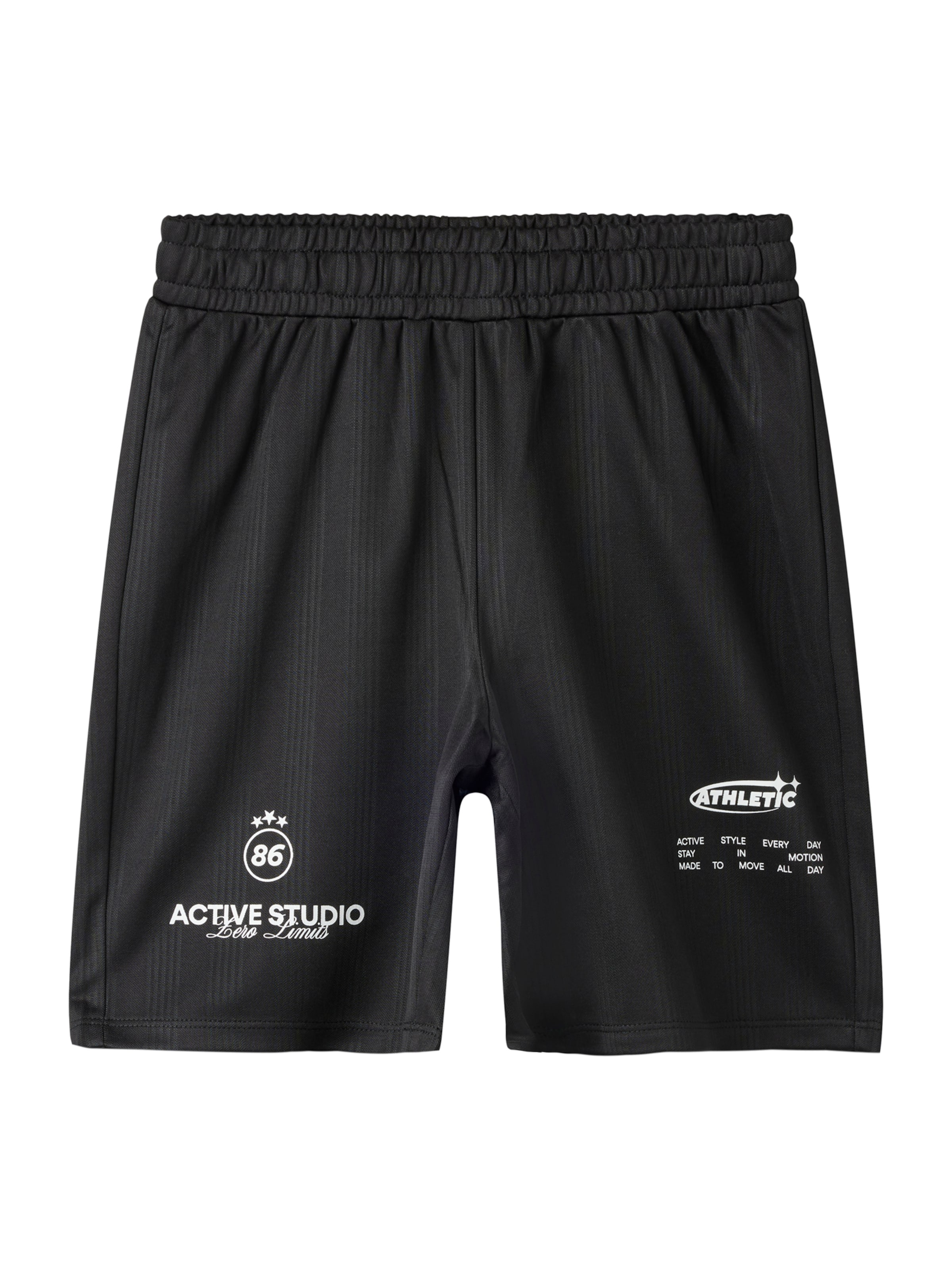 NAME IT Shorts in Schwarz: Vorderseite
