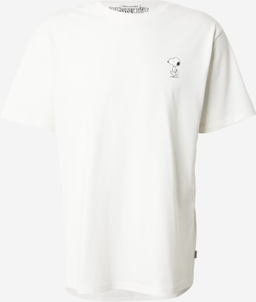 Only & Sons Тениска 'ONSPEANUTS' в бяло: отпред