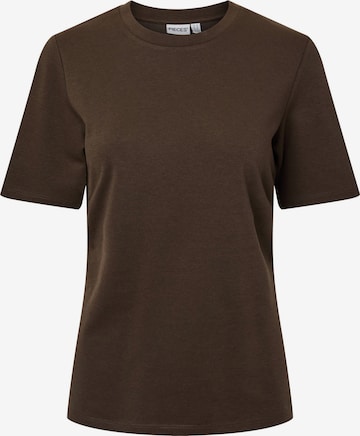 Maglietta 'PCSkylar' di PIECES in marrone: frontale