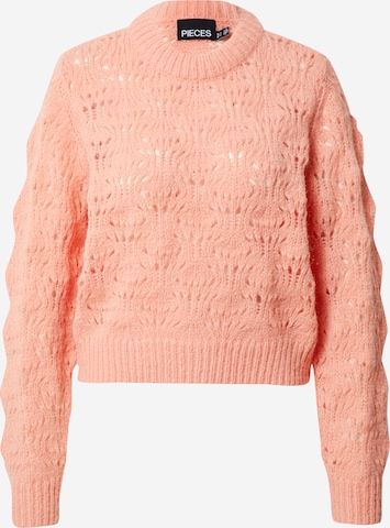 Pull-over 'Nancy' PIECES en orange : devant