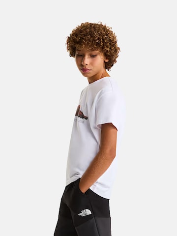 T-Shirt 'THE NORTH FACE kids B MOUNTAIN NIGHT SS TEE T-SHIRT' THE NORTH FACE en blanc
