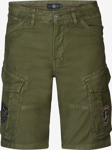 Petrol Industries Regular Cargo jeans in Green: front