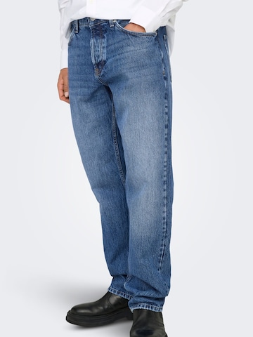 Only & Sons - regular Vaquero en azul
