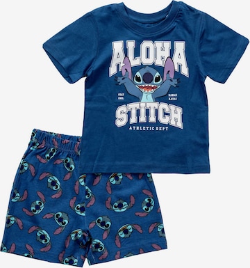 DISNEY Schlafanzug 'Stitch' in Blau: Vorderseite