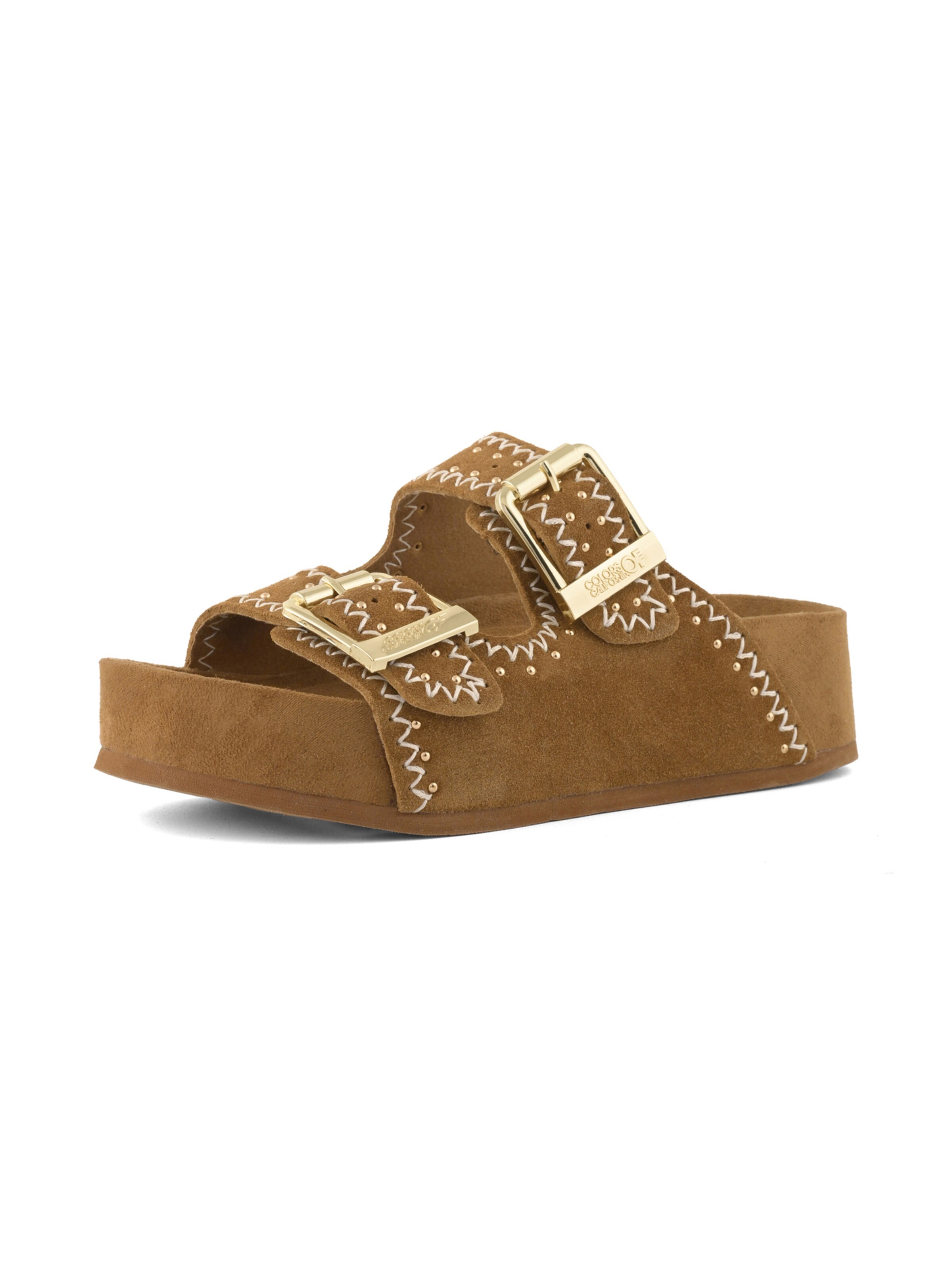 Zoccoletto di COLORS OF CALIFORNIA in marrone: frontale