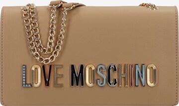 Sac bandoulière Love Moschino en marron : devant