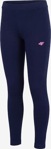 4F Junior Skinny Sporthose in Blau: Vorderseite