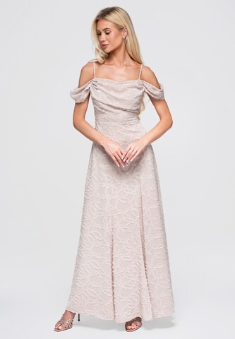 Robe de soirée Ombre en beige