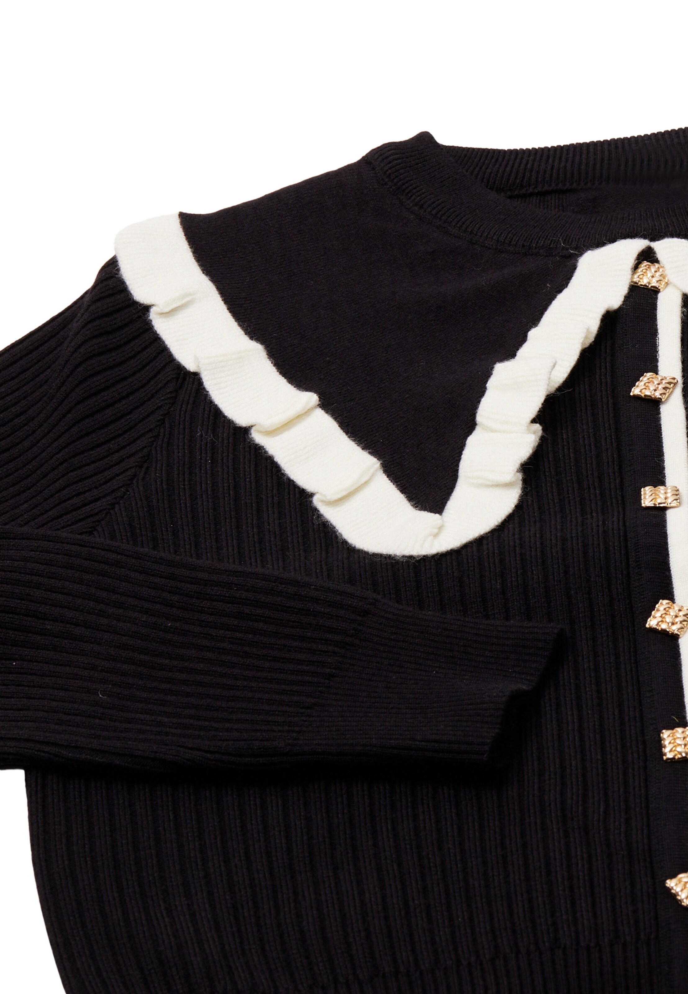 NAEMI Gebreid vest in Zwart