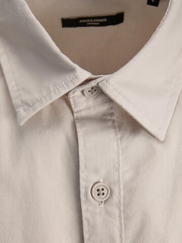 JACK & JONES Regular fit Button Up Shirt in Grey