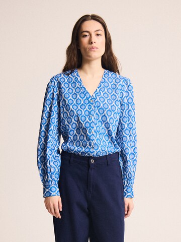 ICHI Bluse 'ZAREEN' in Blau: Vorderseite