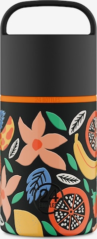 24Bottles Trinkflasche 'Spin' in Schwarz: Vorderseite