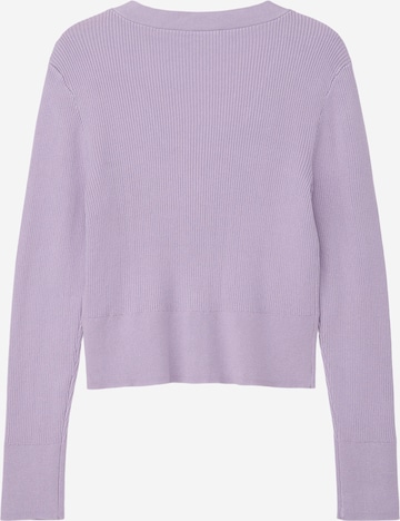 s.Oliver Knit Cardigan in Purple: back