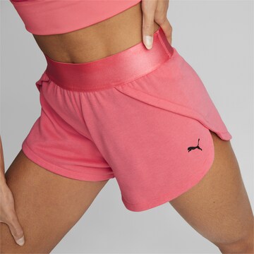 PUMA Regular Workout Pants 'Q2 Concept' in Pink: front