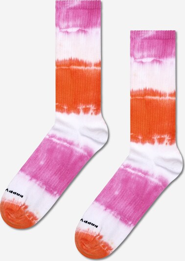 Happy Socks Sokker 'Dip Dye' i orange / eosin / hvid, Produktvisning