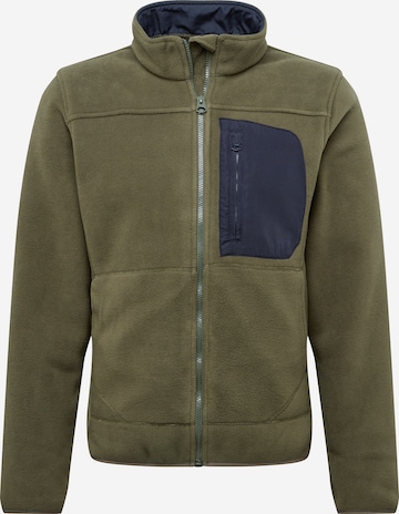 Only & Sons Fleece jacket 'HIKE' in Green: front