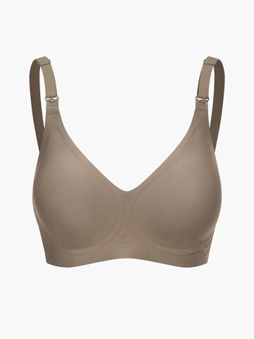 cfab (formerly creamy fabrics) Bralette Bra 'Comfort Maternity Still-BH ohne Bügel' in Grey: front