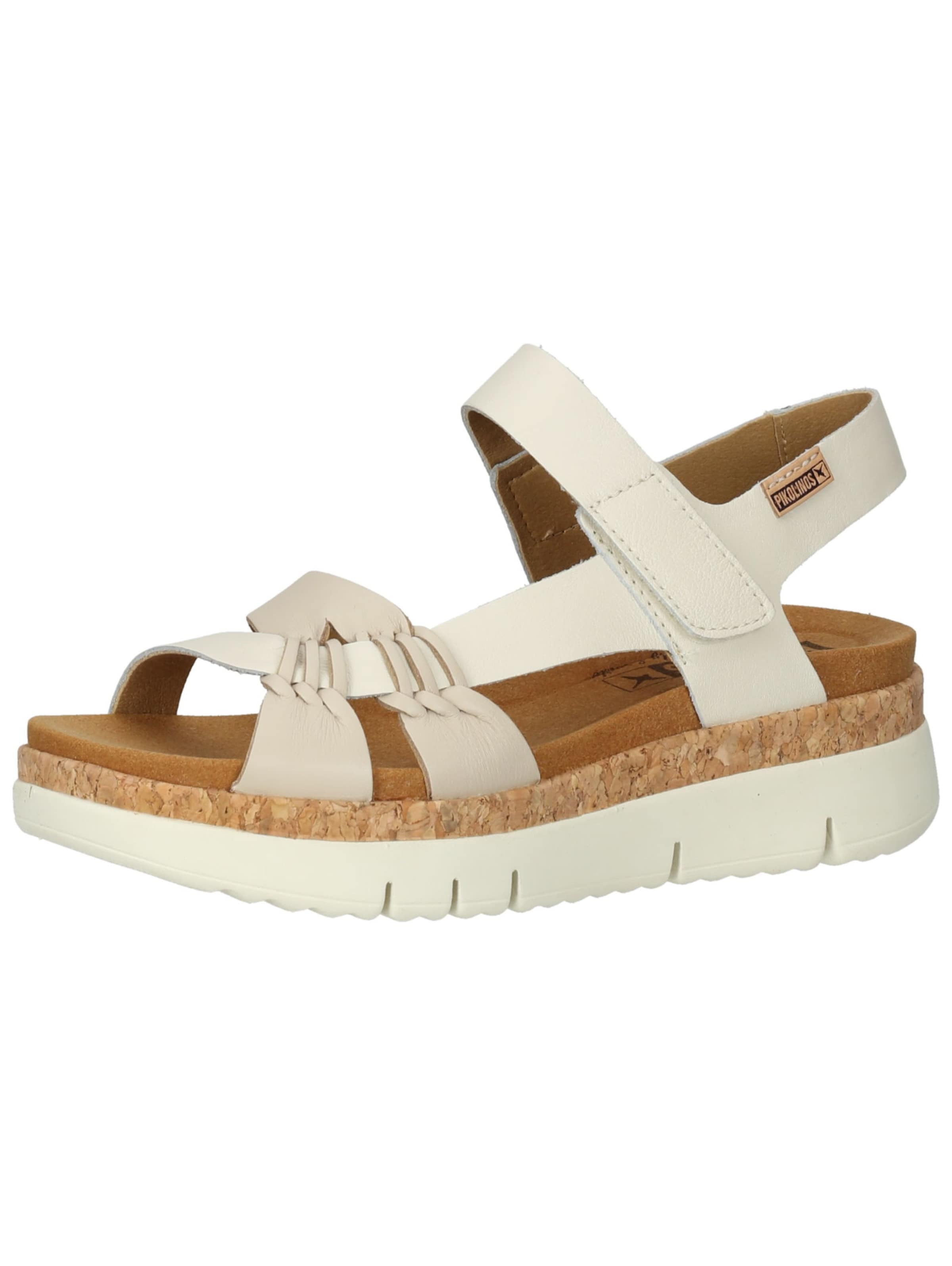 PIKOLINOS Sandale in 37 in creme / nude / sand / schwarz, Produktansicht