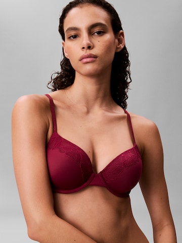 Calvin Klein T-shirt BH in Rood: voorkant