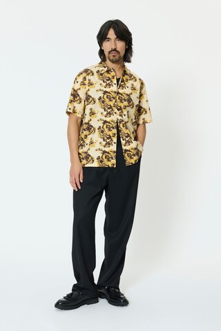 Matinique Regular fit Button Up Shirt 'MAFloss' in Yellow