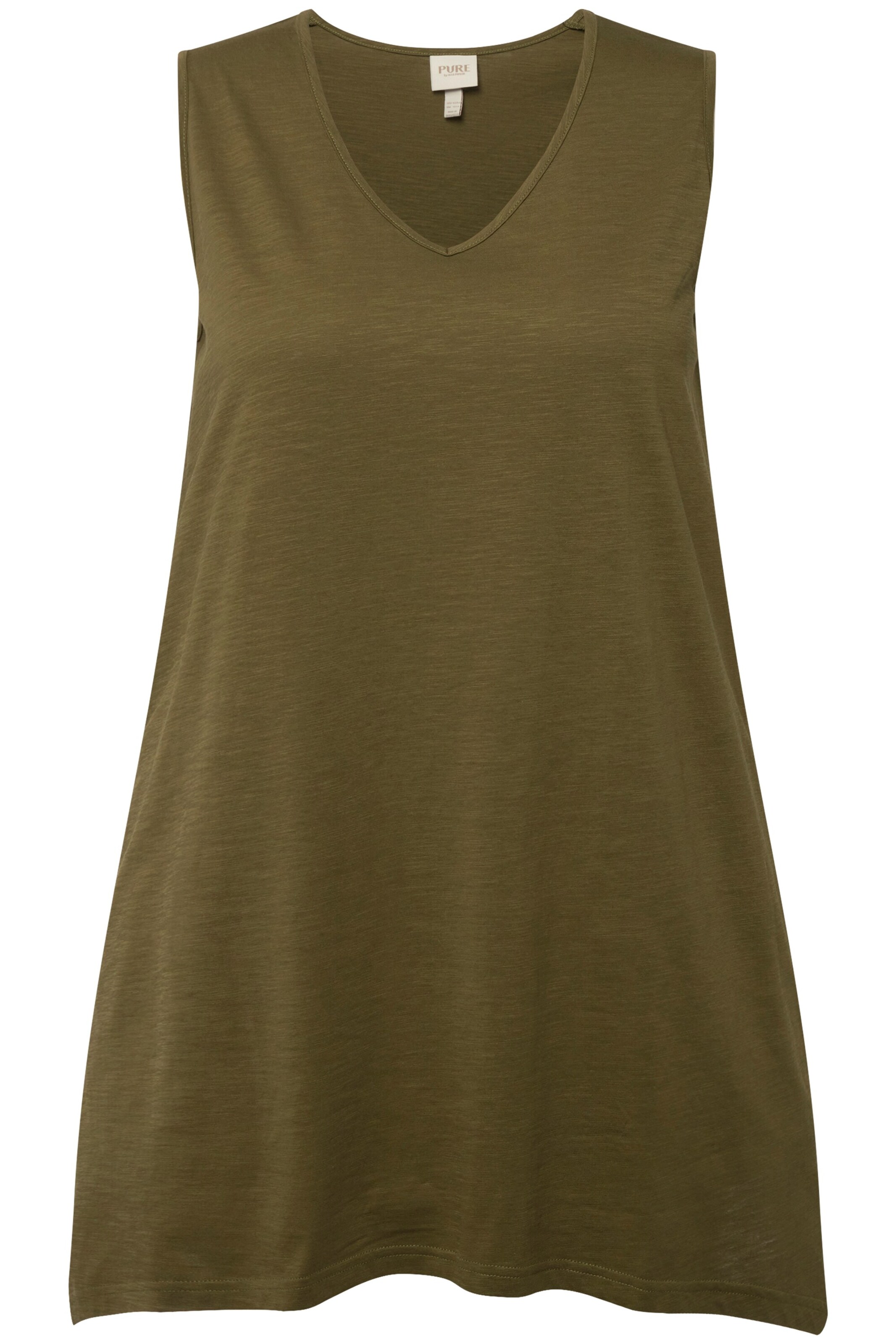 T-shirt Ulla Popken en vert : devant