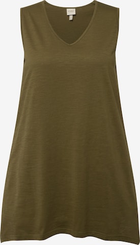 Ulla Popken Shirt in Grün: Vorderseite