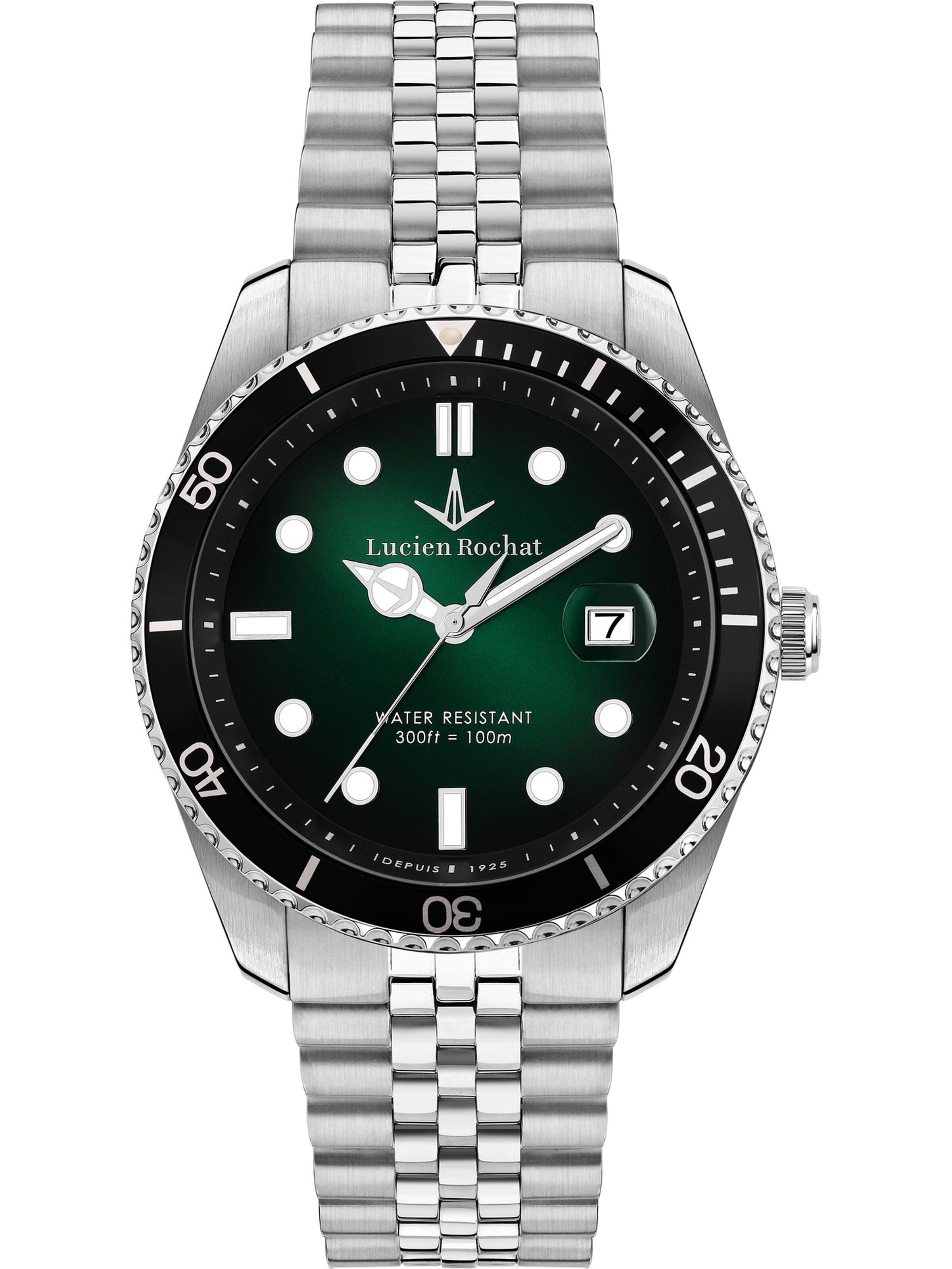 Lucien Rochat Uhr in Silber: Vorderseite