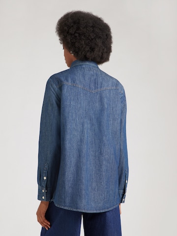 WRANGLER Блуза 'HERITAGE' в синьо: отзад