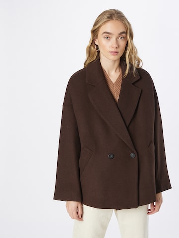 Lindex Between-seasons coat 'Dehlia' in Brown: front