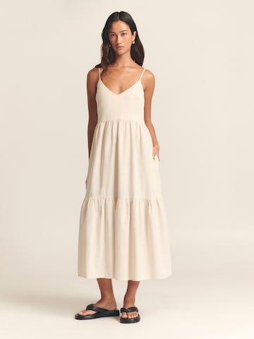 St MRLO Jurk 'Phi Phi' in Beige: voorkant