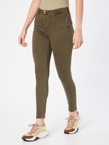 ONLY Skinny Jeans 'Paola' in Groen: voorkant