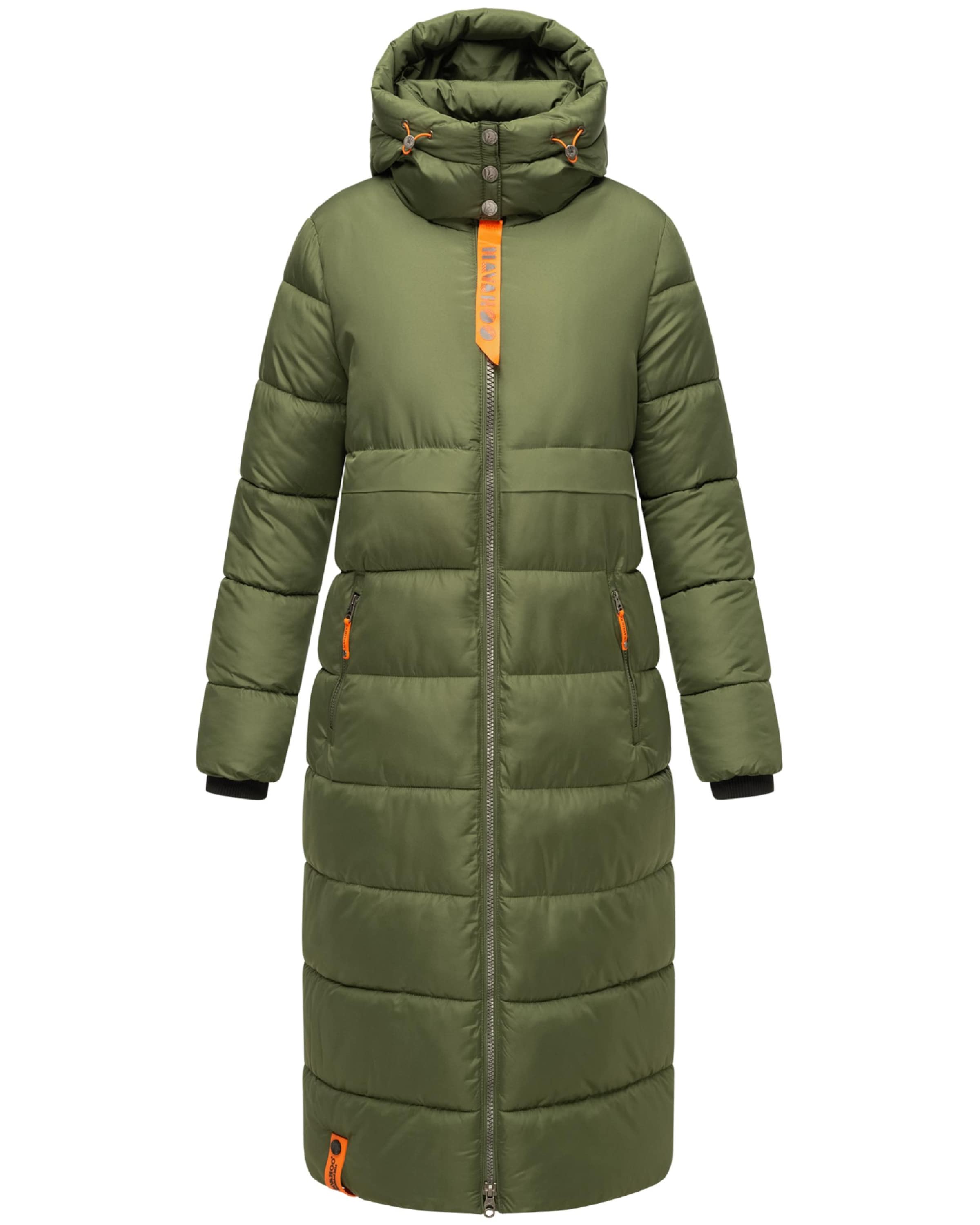 NAVAHOO Wintermantel in Groen: voorkant