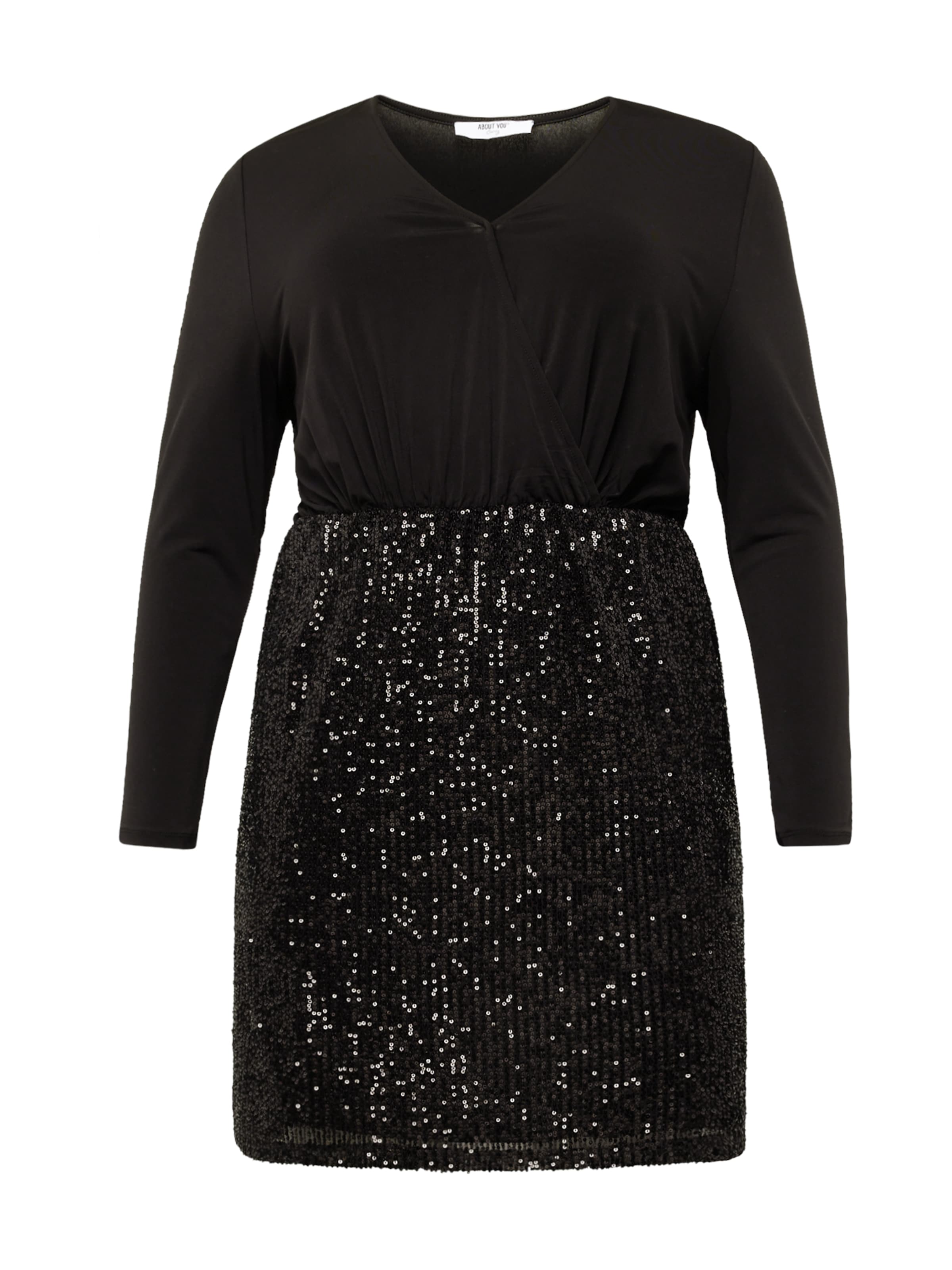 ABOUT YOU Curvy Dress 'Lavina' in Black: front