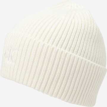 Calvin Klein Jeans Beanie in Beige: front