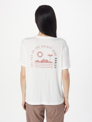 Hurley Funkční tričko 'Bright Side' – bílá: přední strana