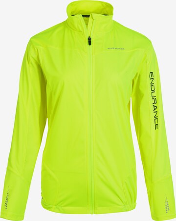 ENDURANCE Athletic Jacket 'Ziva' in Yellow: front