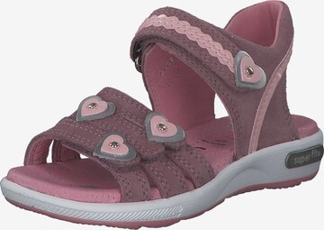 SUPERFIT Sandals in Pink: front