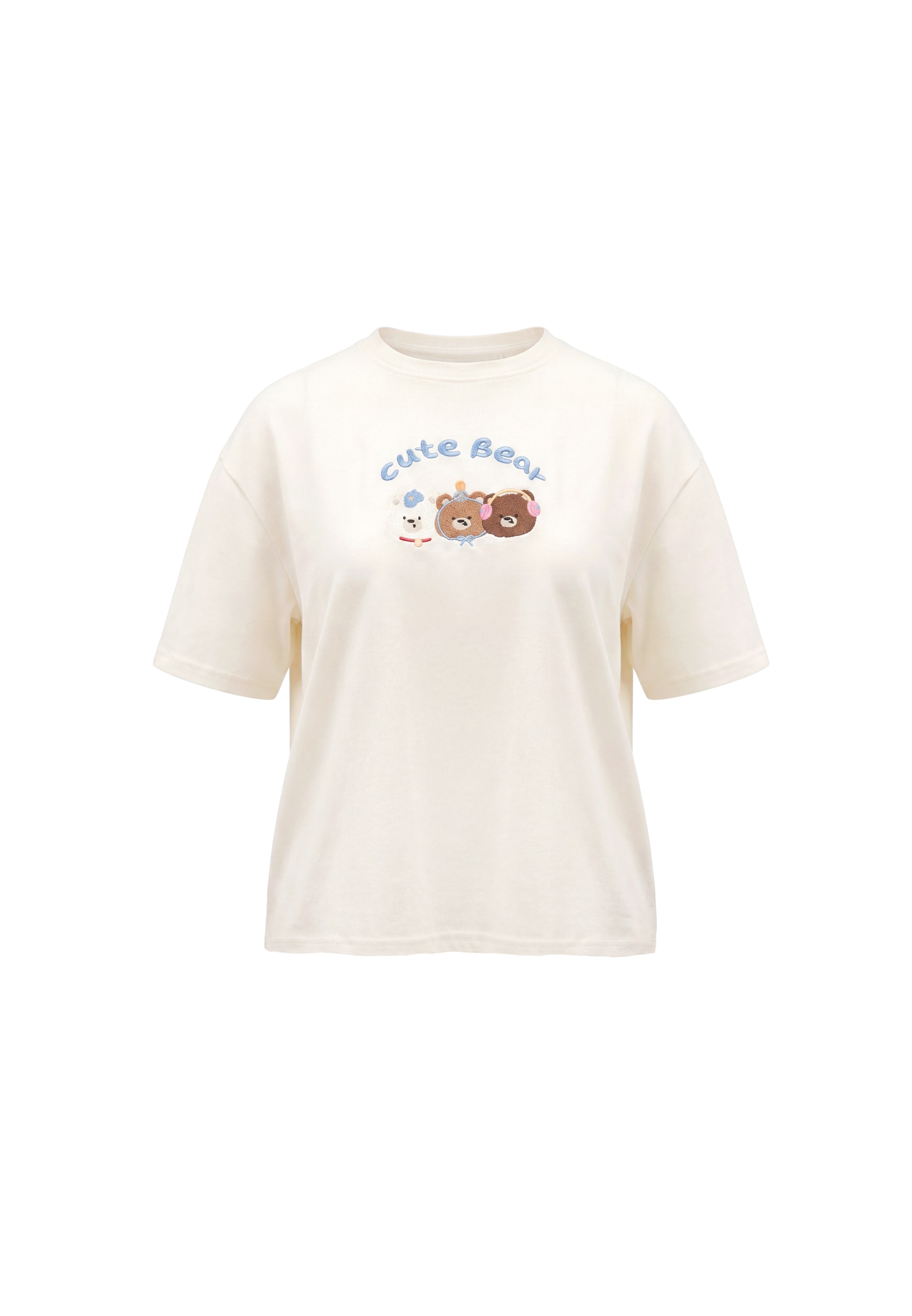 MYMO - Camiseta 'Pop' en beige: frente