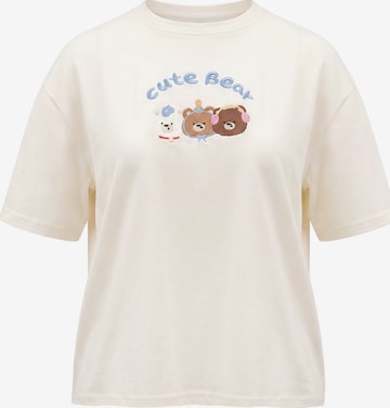 MYMO - Camiseta 'Pop' en beige: frente