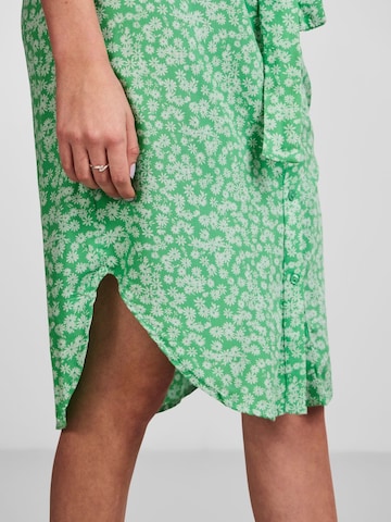 PIECES Shirt dress in Green