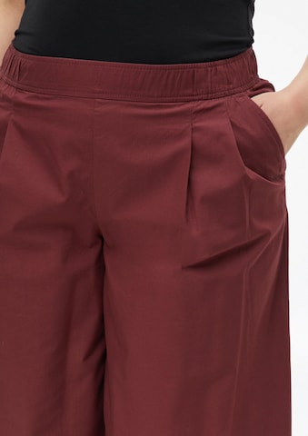s.Oliver Wide leg Bandplooibroek in Rood