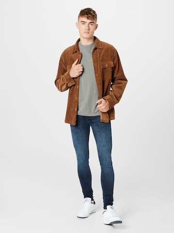 zils JACK & JONES Šaurs Džinsi 'Tom'