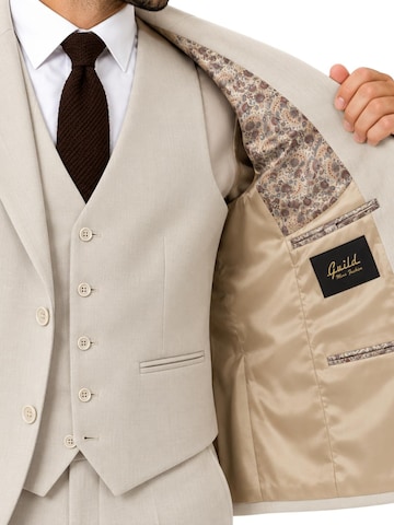 Guild Slim fit Suit 'Slim fit Business Anzug' in Beige