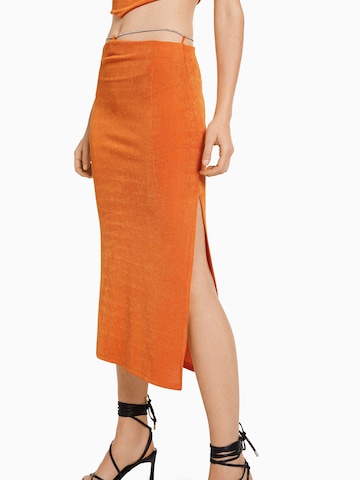 Bershka Skirt in Orange